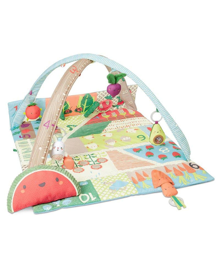 Skip Hop Tummy Time Mat, 3-in-1 Activity Baby Play Gym, Age 0+, Farmstand Grow & Play, Green
