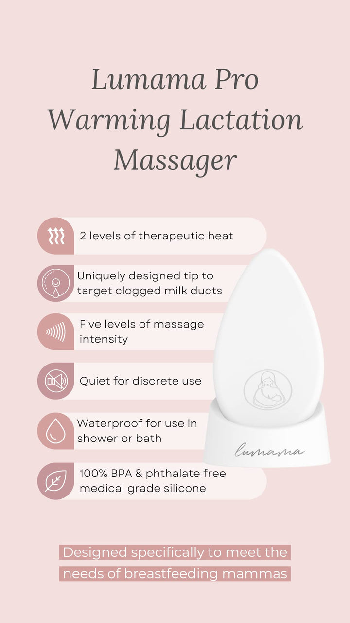 LUMAMA MammaEase Pro Lactation Massager – Premium Silic