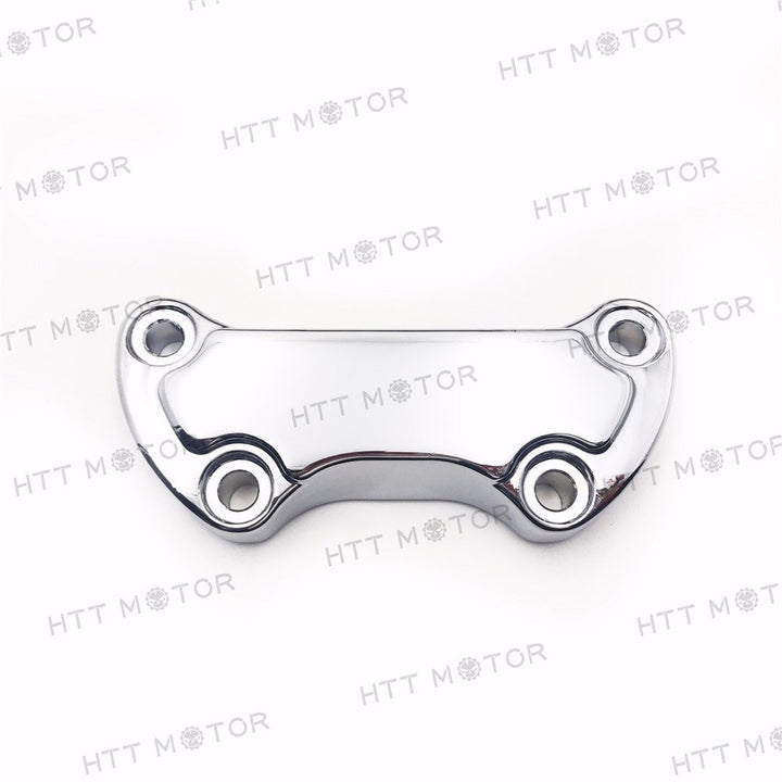 MT446-002- Chrome Scalloped Handlebar Riser Clamp Compatible with Harley Sportster 883 Dyna Super Glide