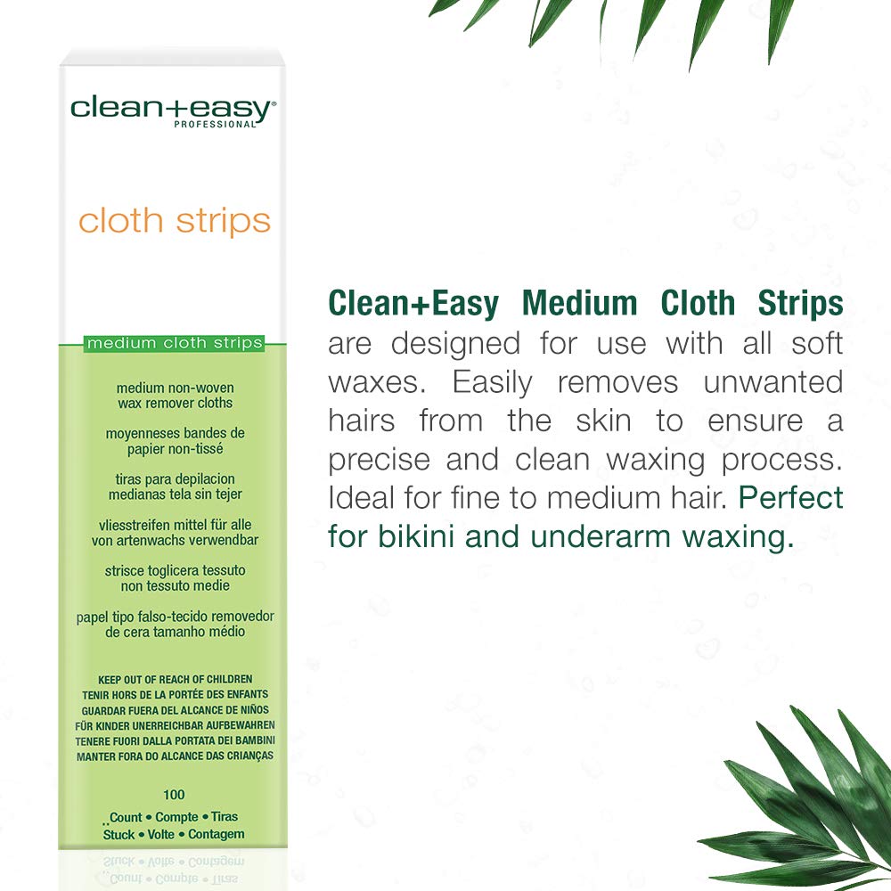 Cloth Waxing Strips Medium Bikini, 100 Count