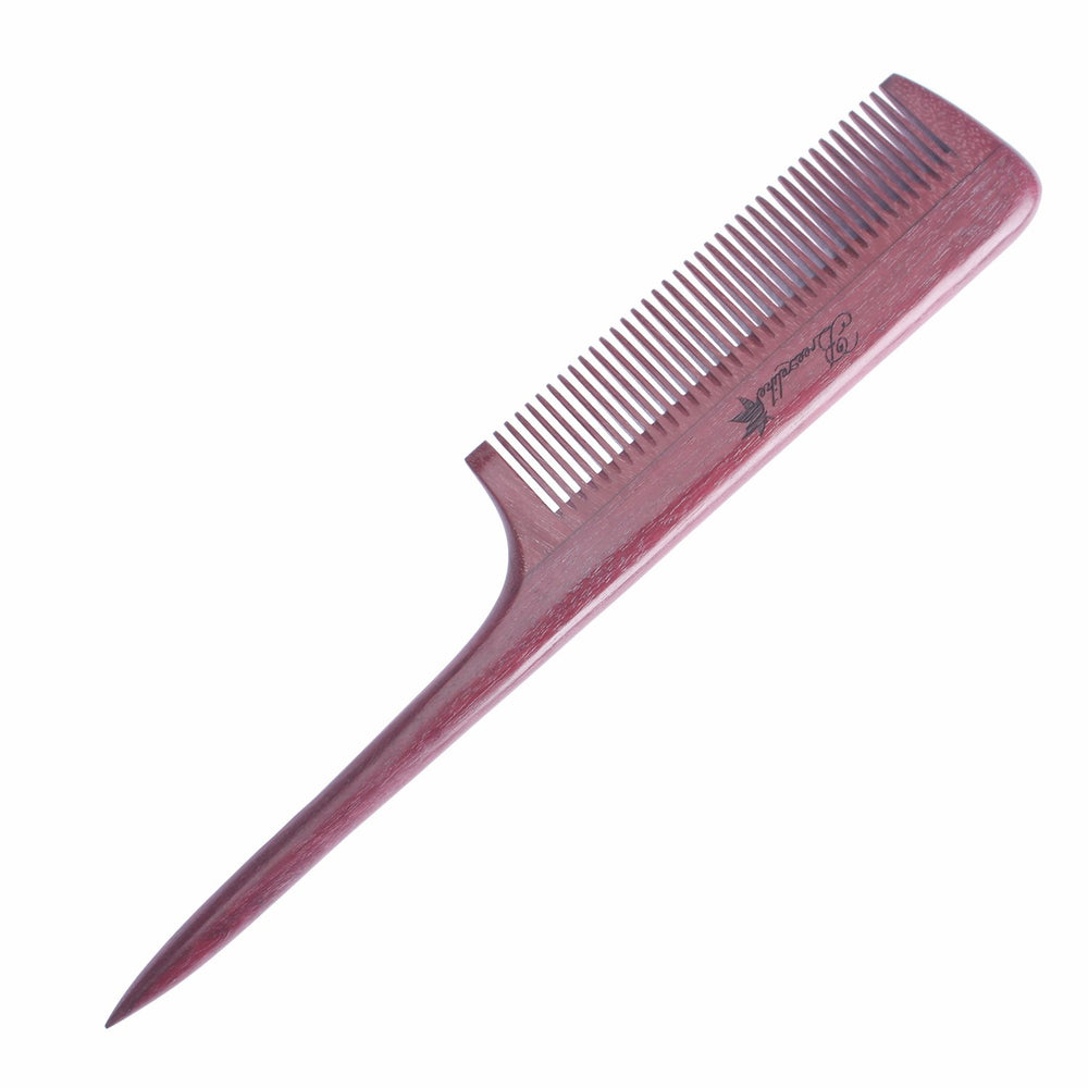 Hair Combs - Fine Tooth Purpleheart Wooden Tail Comb - No Static Teasing Hair Comb for Women
