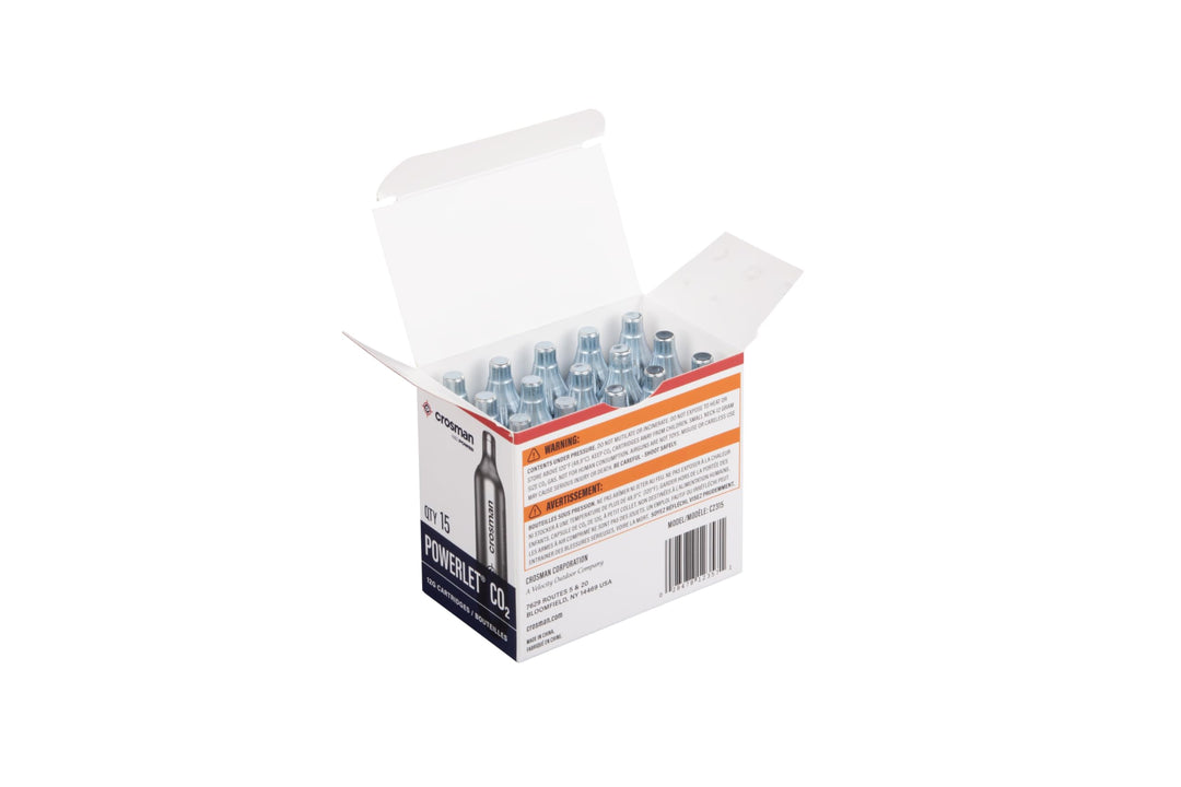 Crosman 15-Count CO2 Cartridges For Air Rifles And Air 
