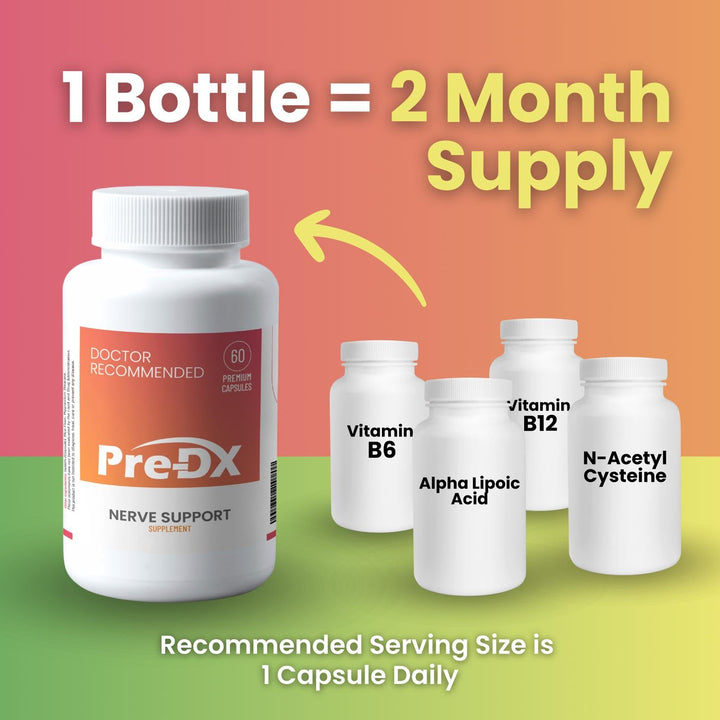 Nerve Support Supplement - Advanced L-Methylfolate Multivitamin w/Vitamin B-Complex &amp; More for Resistance Enhancement - 3rd Party Tested L-methylfolate Supplement - 60 Capsules