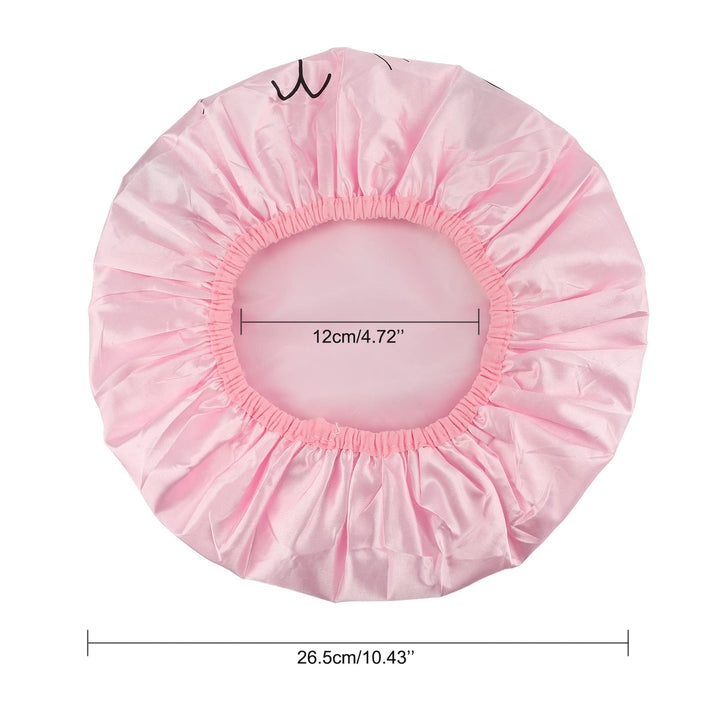 First Kitchen 2 Pieces Cute Kids Shower Cap, Funny Cartoon Bath Hat, Boys Or Girls Waterproof Shower Bath Caps (Gray Mouse + Pink Pig)