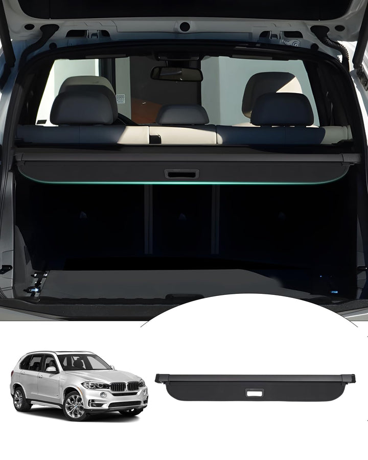 Cargo Cover for 2007-2017 2018 BMW X5 Accessories Trunk Cover Retractable Trunk Shielding Shade Cargo Luggage Cover Black