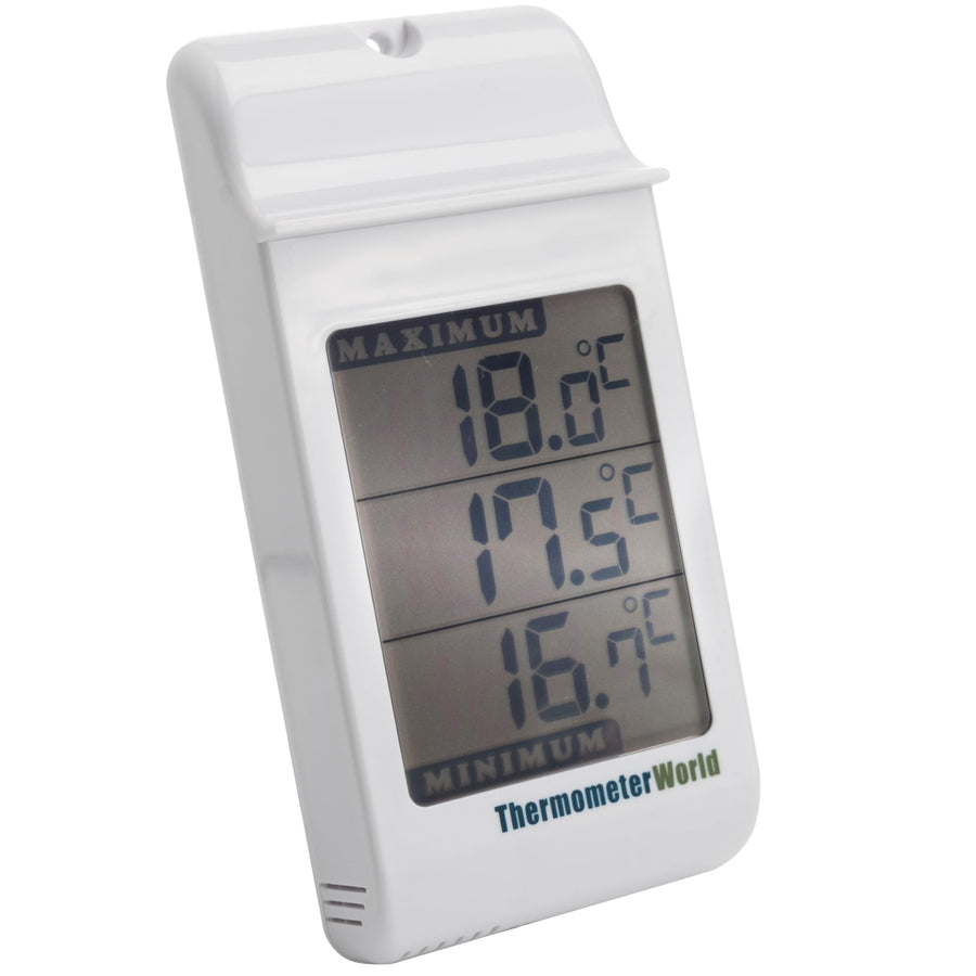 Digital Greenhouse Thermometer for Monitoring Maximum and Minimum Temperatures - High Low Thermometer for Recording Max and Min Temperatures Garage Greenhouse Accessories Indoor Outdoor