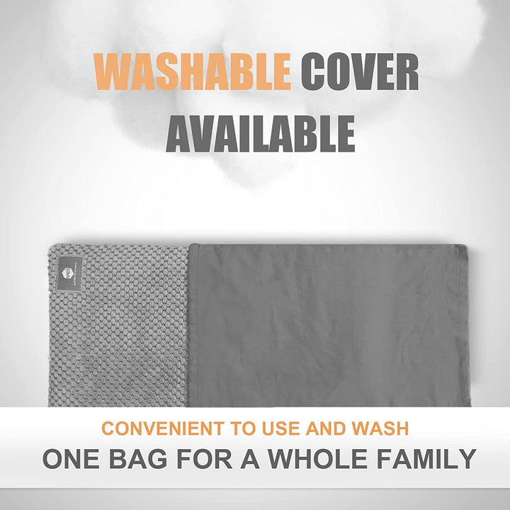 UNCN Wide Microwave Heating pad with Washable Cover 9 * 15 Microwavable Hot Pad for Neck Shoulder, Cramps, Back Cordless Warm Compress Weighted Moist Heat Pack for Aches, Unscented