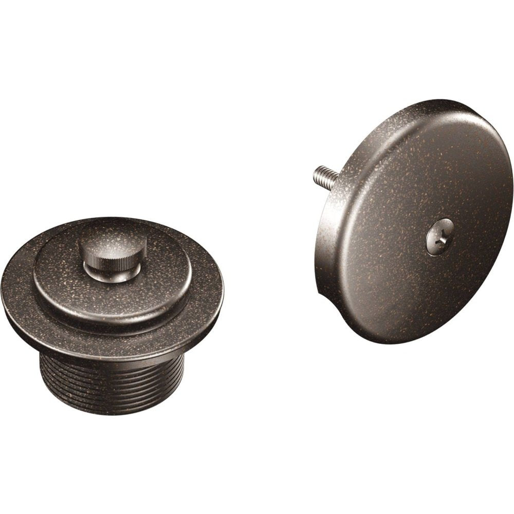 T90331ORB Push-N-Lock Tub and Shower Drain Kit with 1-1/2 Inch Threads, Oil-Rubbed Bronze