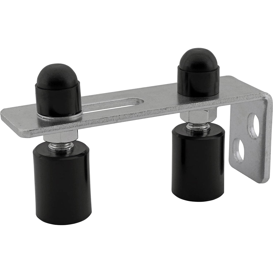 Gate Guide Adjustable - Smooth Black Nylon Double Rolle