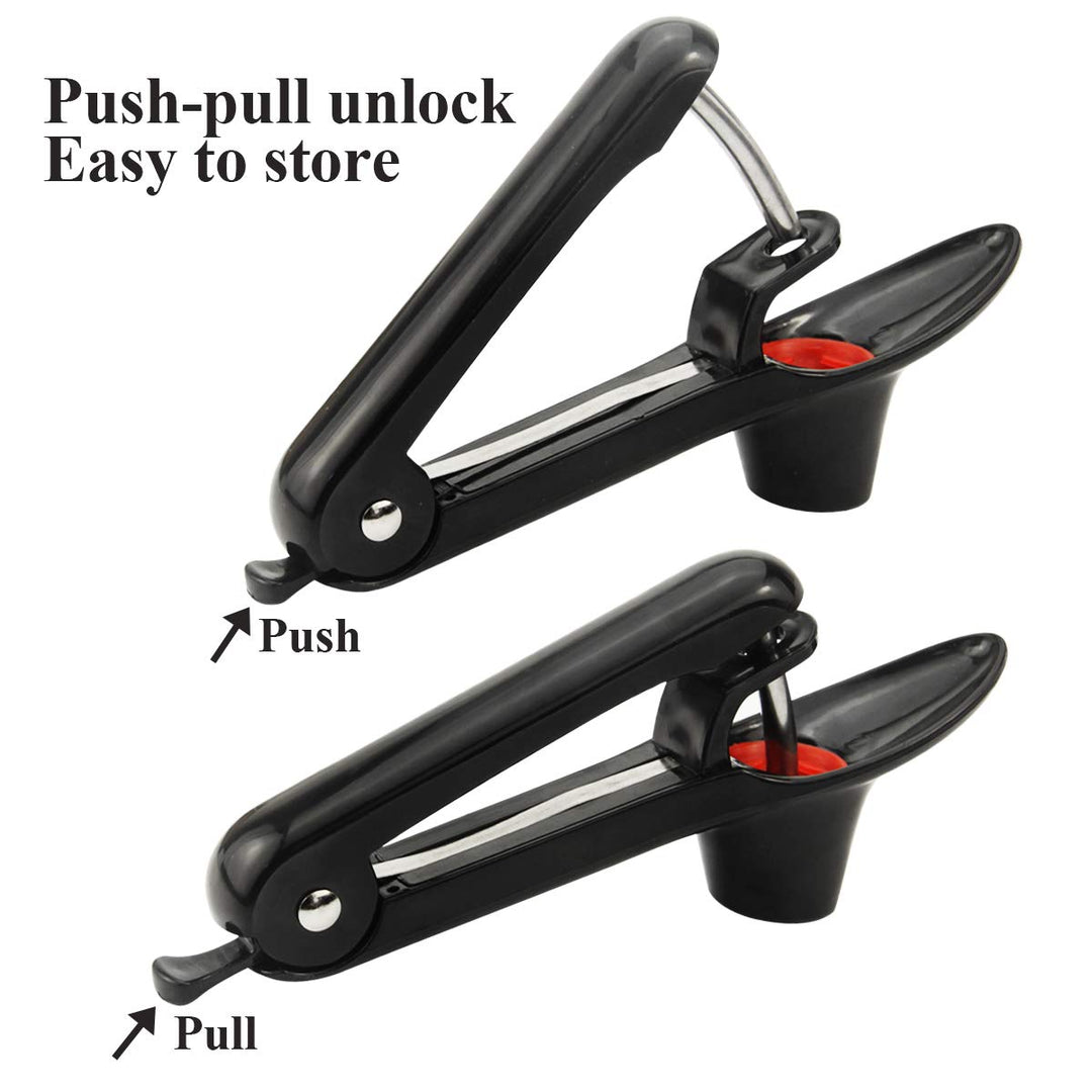 TaurusScrew Cherry Pitter Tool, Cherry Pit Remover Tool, Cherry Picker, Fruit Core Remover Design for Make Delicious Cherries Dishes and Cocktail Cherries (Black)