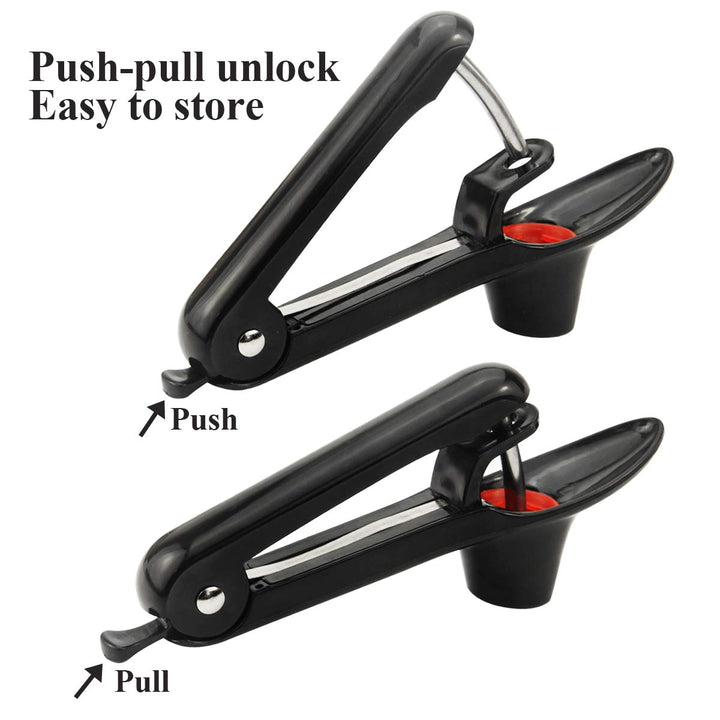 TaurusScrew Cherry Pitter Tool, Cherry Pit Remover Tool, Cherry Picker, Fruit Core Remover Design for Make Delicious Cherries Dishes and Cocktail Cherries (Black)