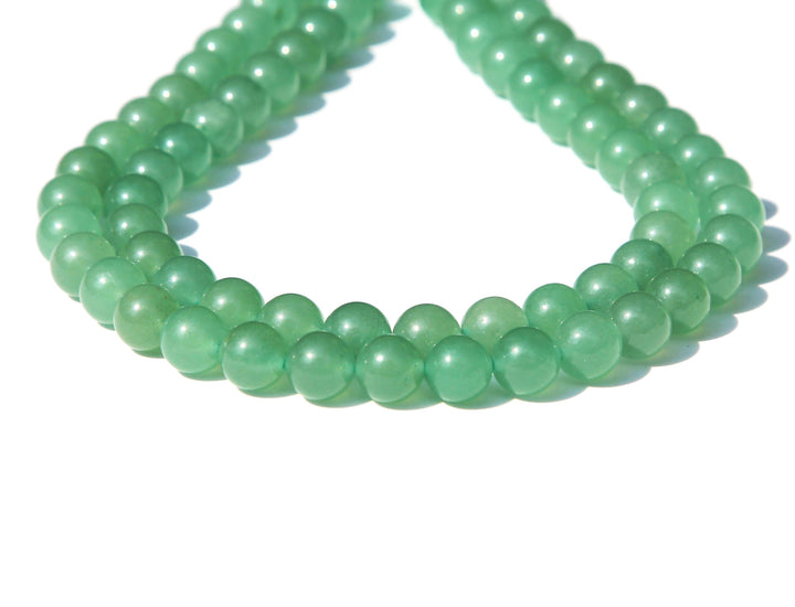 Natural Gemstone Round Loose Beads, DIY Jewelry Making 1 Strand 15 (10mm, Natural Green Aventurine Round Beads)
