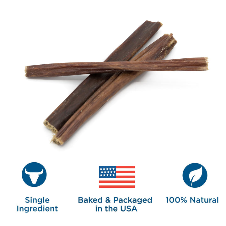 6 Inch Gullet Sticks - 25 Count (Pack of 1) - Natural, Thin, Hollow Esophagus Snack, Rawhide Alternative