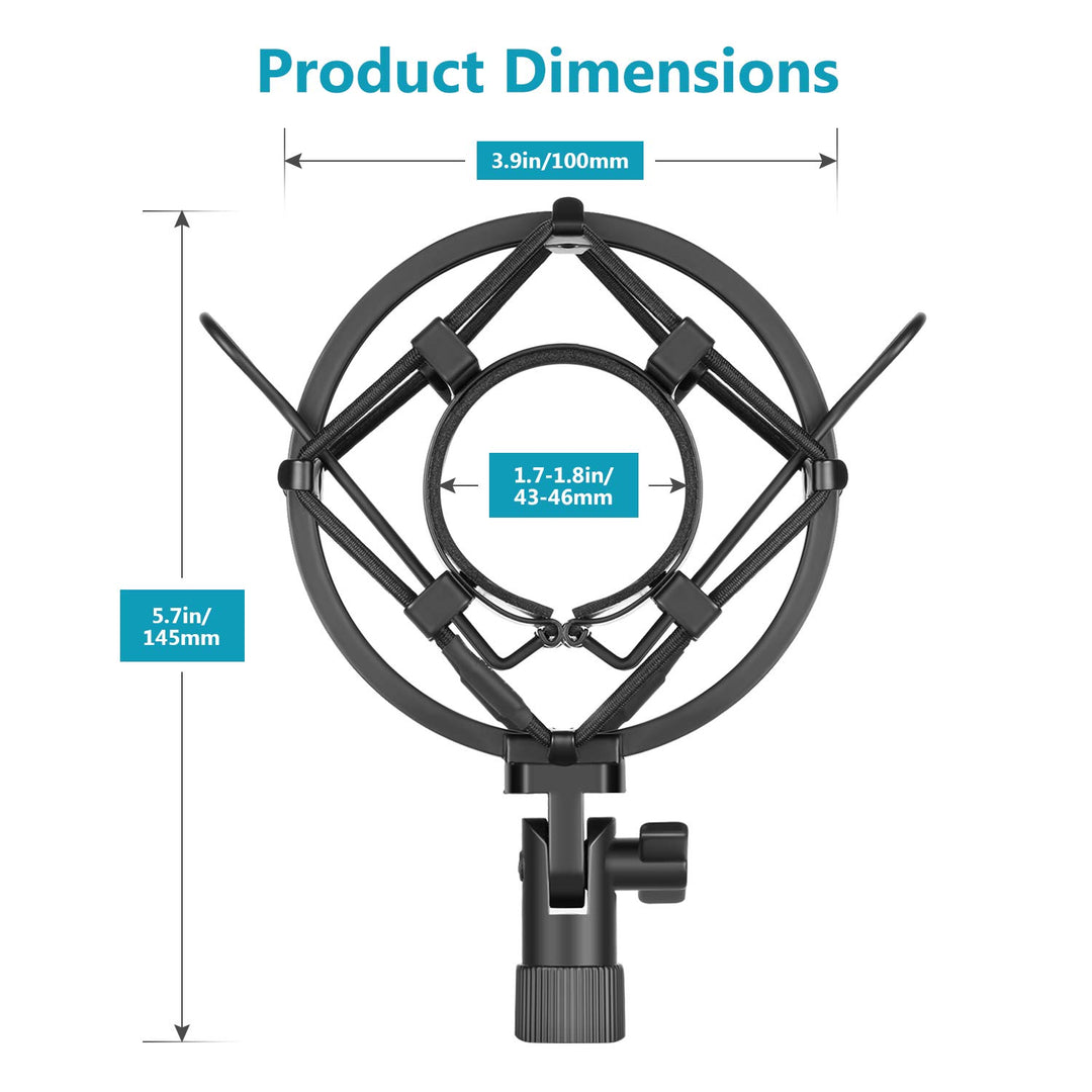 Neewer Universal 45MM Microphone Shock Mount for 43MM-4