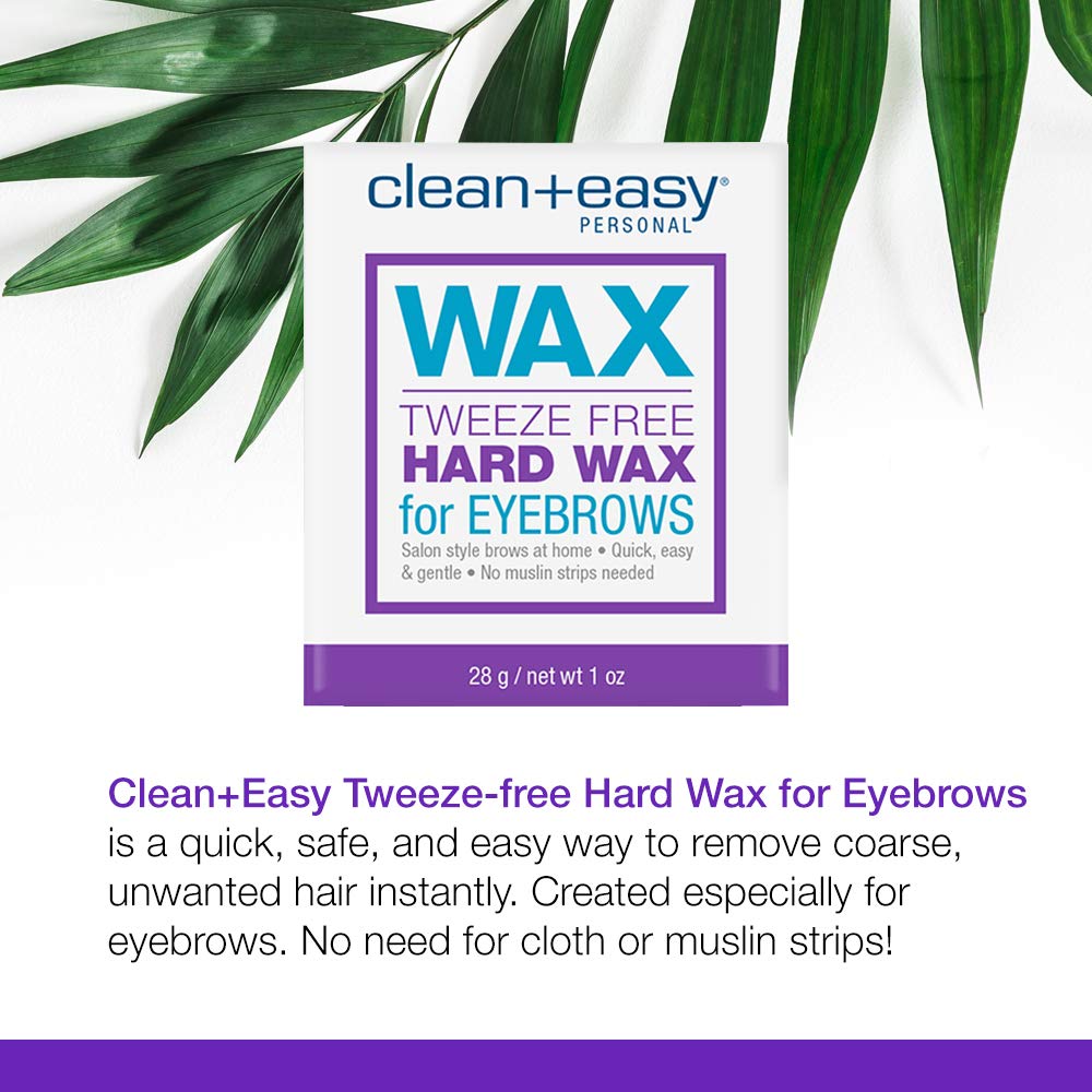 Clean Plus Easy Tweezer-Free Hard Wax, 1 Ounce