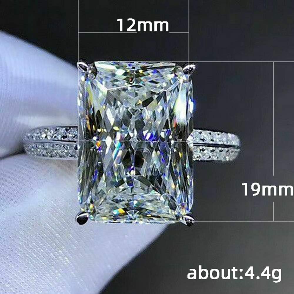 Longfu Fashion Jewelry 925 Sterling Silver Perfect Squa
