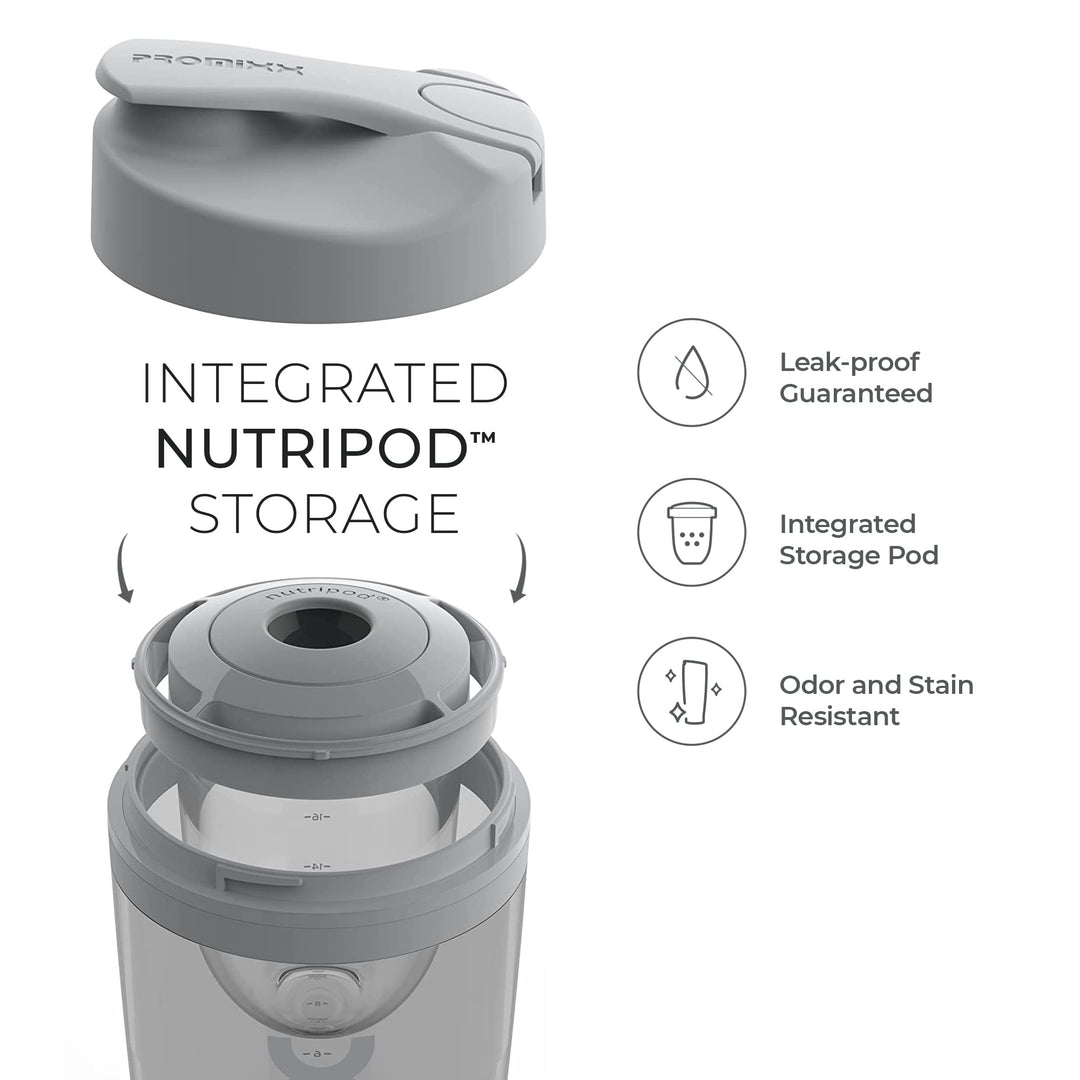 Promixx Pro Shaker Bottle | Rechargeable, Powerful for 