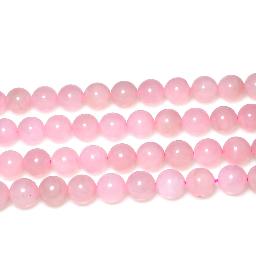 7A Pure Natural Rose Quartz Beads Round Loose Beads for Jewelry Making DIY Bracelet 15 (8mm)
