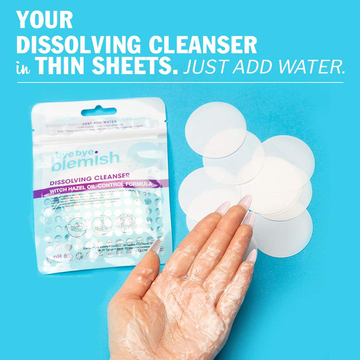 Water Activated Dissolving Cleanser Sheets