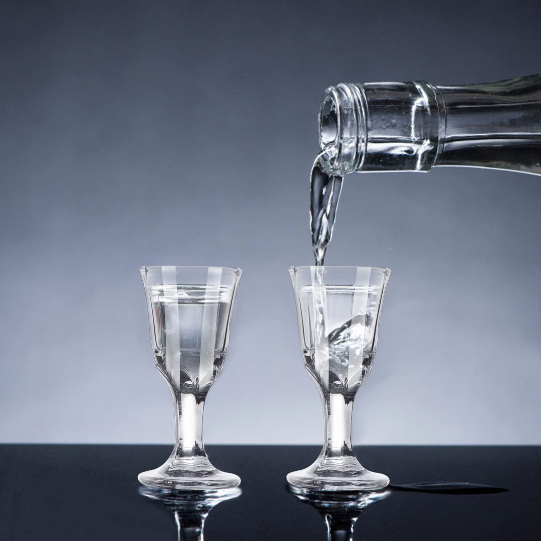 24-Pack Small Mini Shot Glasses 10 ml 0.35oz, Mini Wine Glass Shooters Small Fancy Shot Glasses Super Cute &amp; Elegant