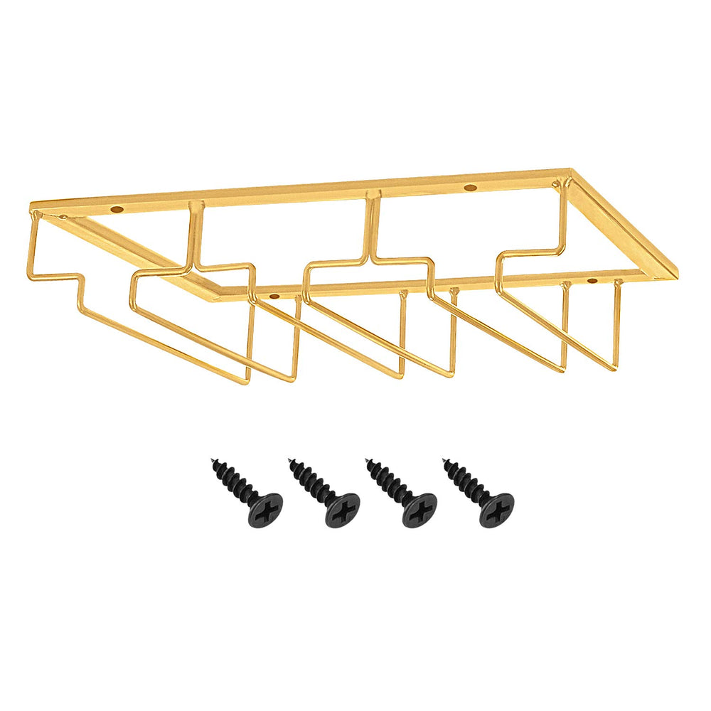 MOCOUM Wine Glasses Rack Under Cabinet Stemware Rack, W