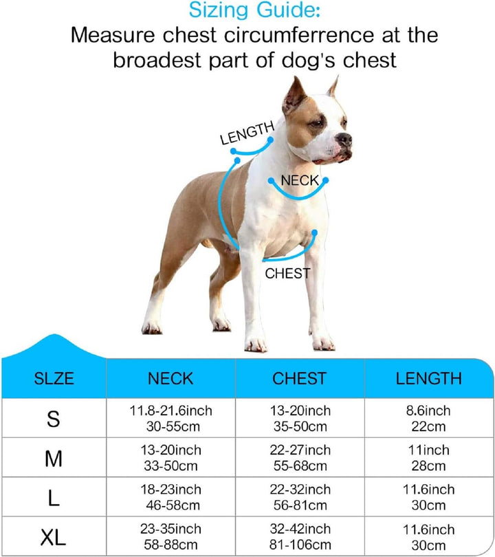 Big Dog Harness No Pull Adjustable Pet Reflective Oxford Soft Vest for Large Dogs Easy Control Harness (L, Black)