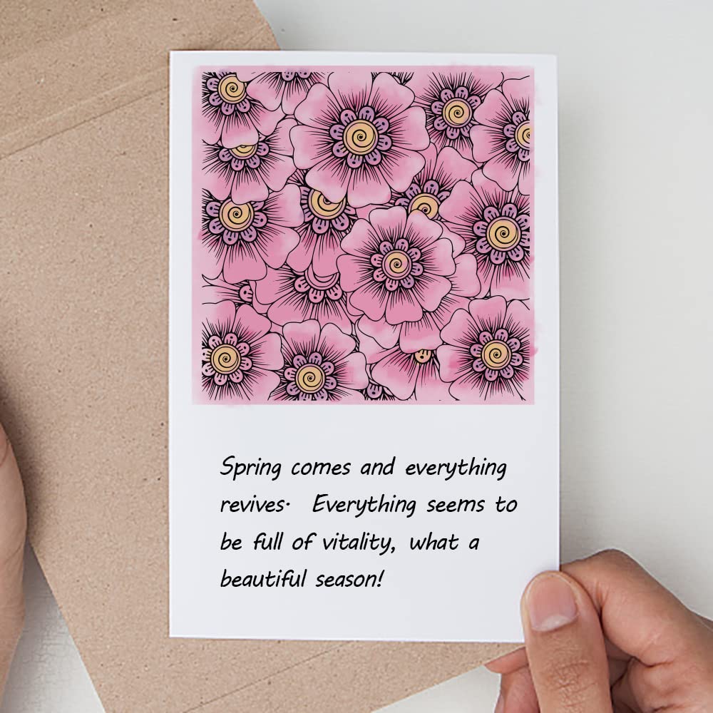 Bloom Flowers Background Clear Stamps for Card Making D
