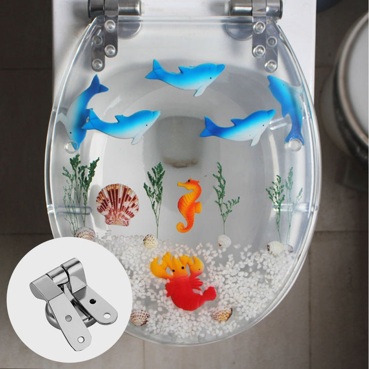 Stainless Steel Toilet Seat Hinge Replacement Parts Mountings Adjustable Toilet Seat Bolts Nuts with Screws Bolts and Nuts Strong and Durable
