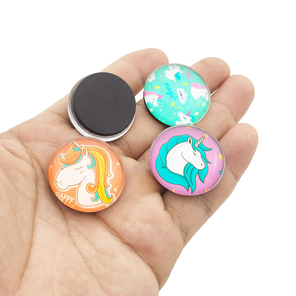 12 Constellation Series Fridge Magnets Beautiful Glass Creative Pushpins for Whiteboard Office Calendar Decorative Popular Home Wall Décor Set (Unicorn)