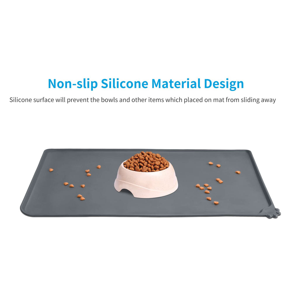 Silicone Waterproof Pet Feeding Mats,Anti Slip Bowl Pad,Dog Mat for Food and Water