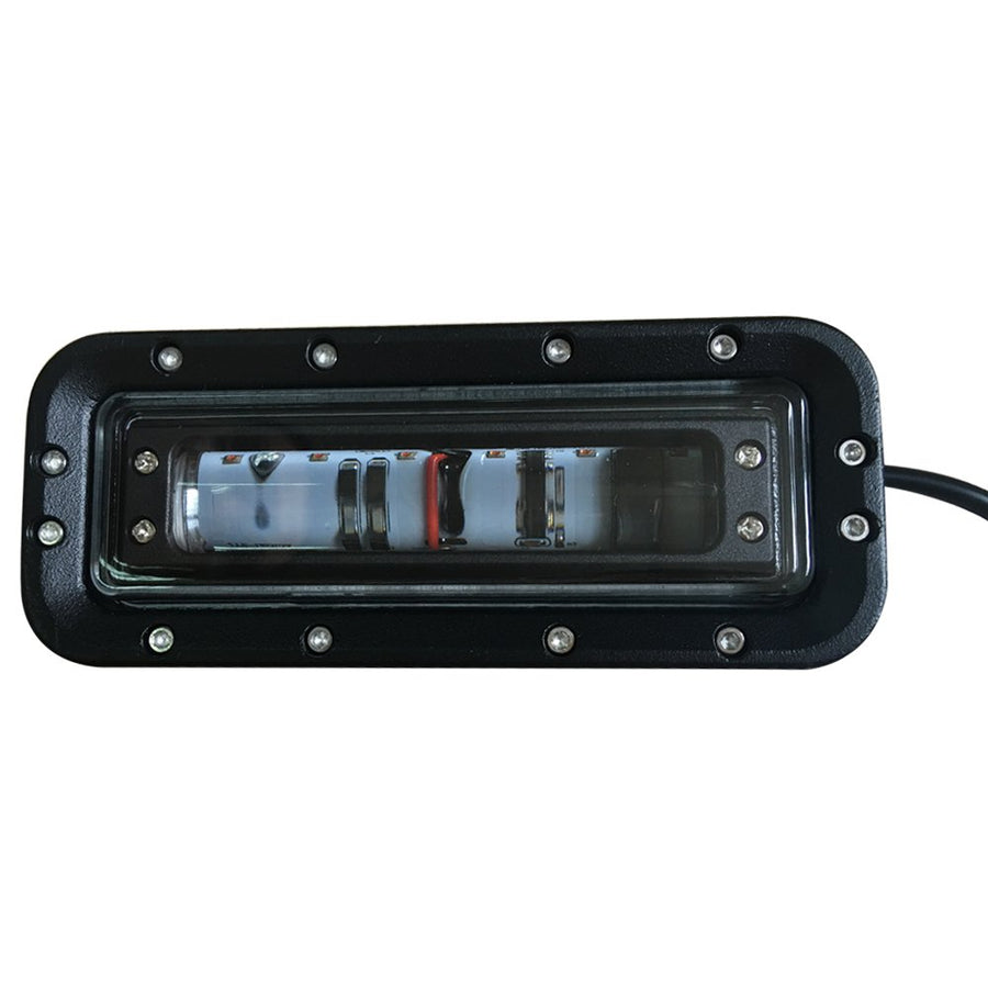 6 inch 12W Red LED Work Light, Aluminum Alloy Housing, IP68 Waterproof, Red Zona Risk Danger Area Warning Light Warehouse Fork Forklift Truck Security Indicator Safety Light