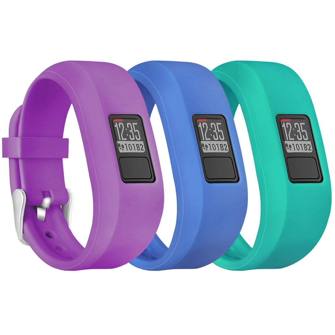 Compatible with Garmin Vivofit 3/Vivofit Jr/Vivofit Jr 2 Bands for Kids Girls Boys Women, Colorful Cute Soft Silicone Sport Adjustable Replacement Vivofit Jr/Vivofit Jr 2 Bands Small Large