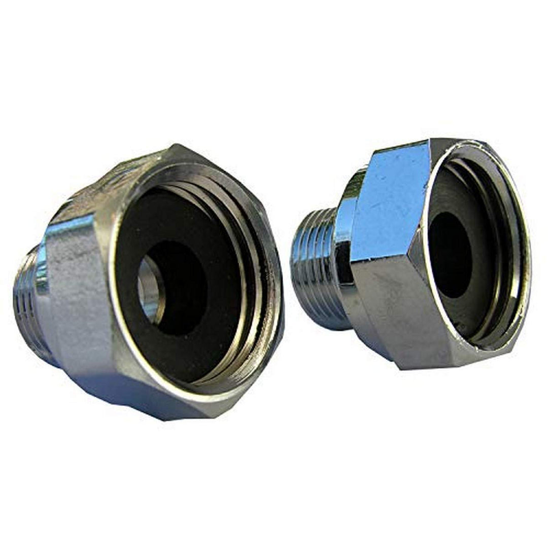 10-0061 Delta Faucet 1/2 Female Pipe Thread by 3/8 Male Compression Brass Adapter, 2 Piece