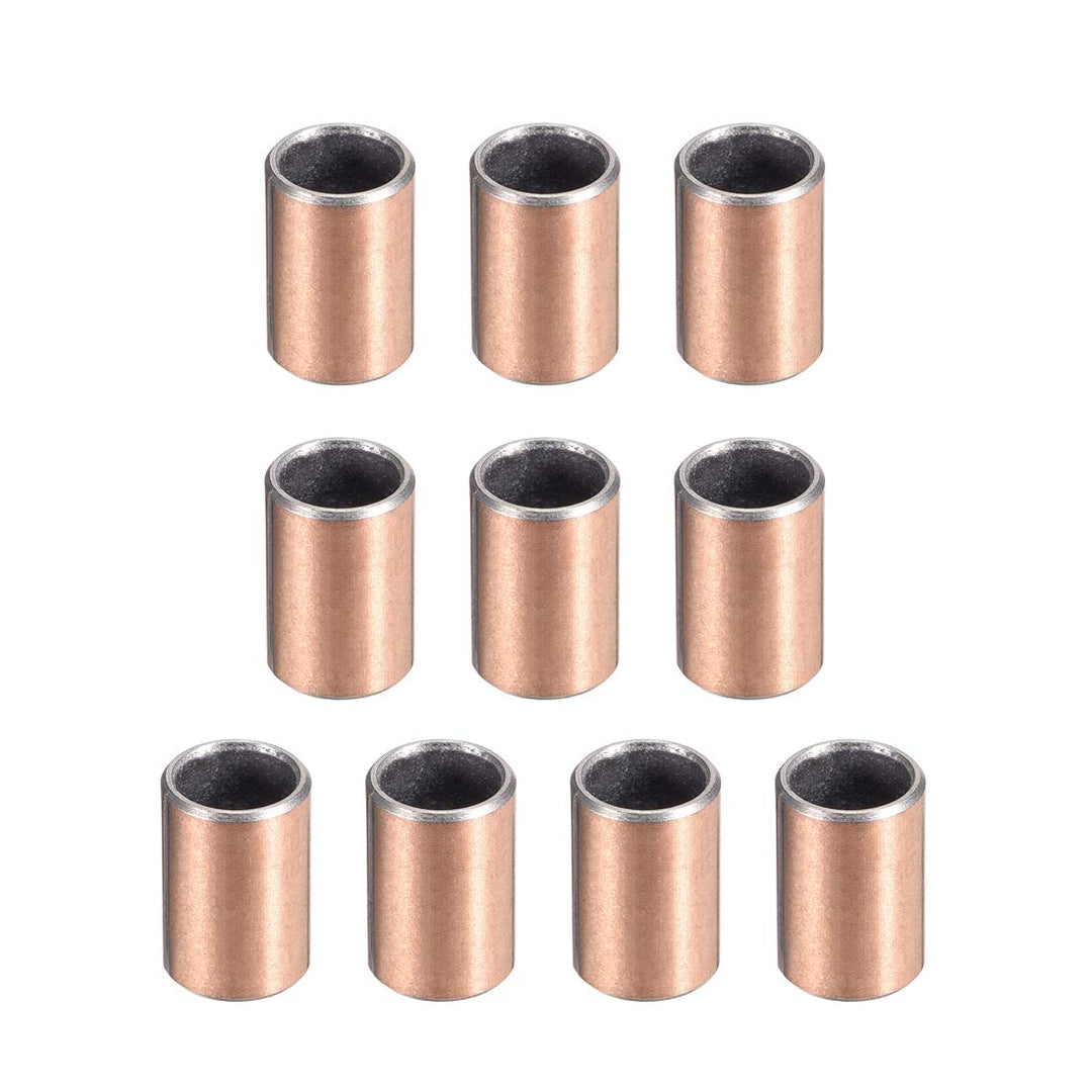 Sleeve Bearing 8mm Bore x 10mm OD x 15mm Length Plain Bearings Wrapped Oilless Bushings 10pcs