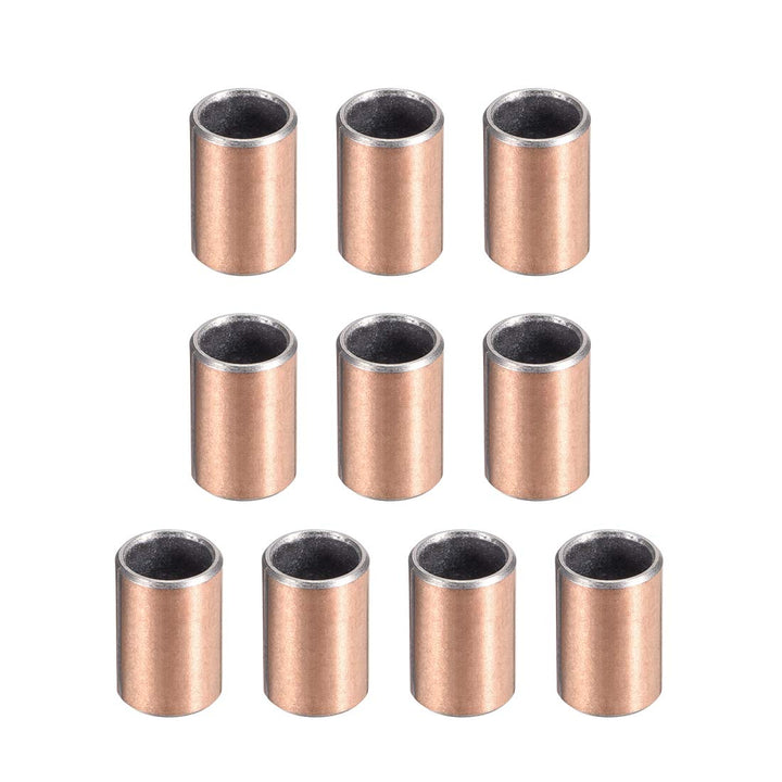 Sleeve Bearing 8mm Bore x 10mm OD x 15mm Length Plain Bearings Wrapped Oilless Bushings 10pcs