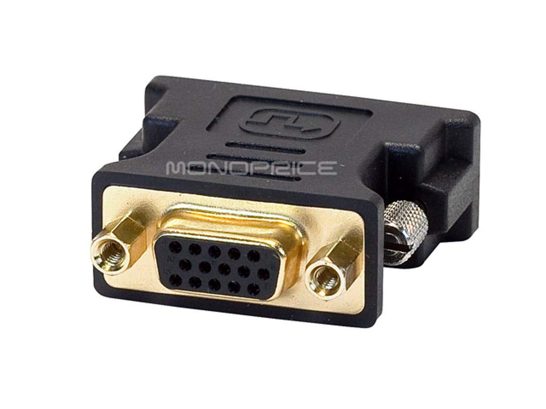DVI-A Dual Link Male to HD15(VGA) Female Adapter (Gold Plated)