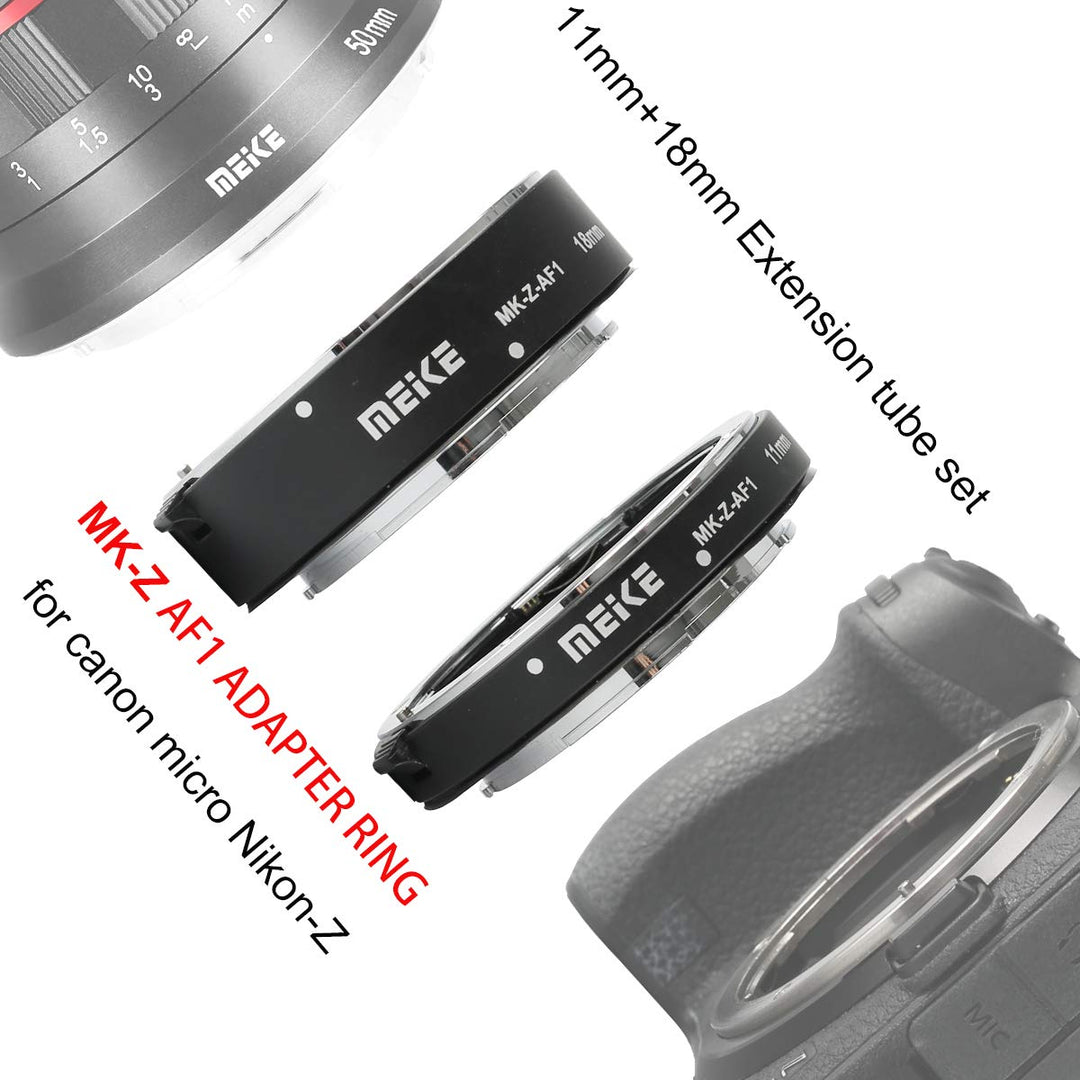Meike MK-Z-AF1 Metal Auto Focus Macro Extension Tube Ad