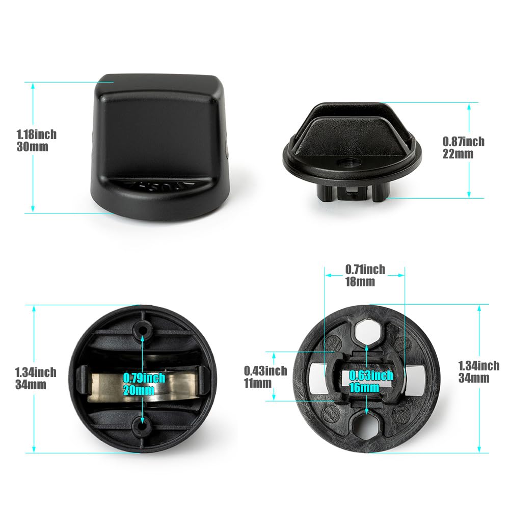 Keyless Ignition Knob Push Turn Key Start Switch Knob Cap &amp; Insert for 2007-2013 Mitsubishi Outlander 2008-2017 Lancer 4408A167 4408A031