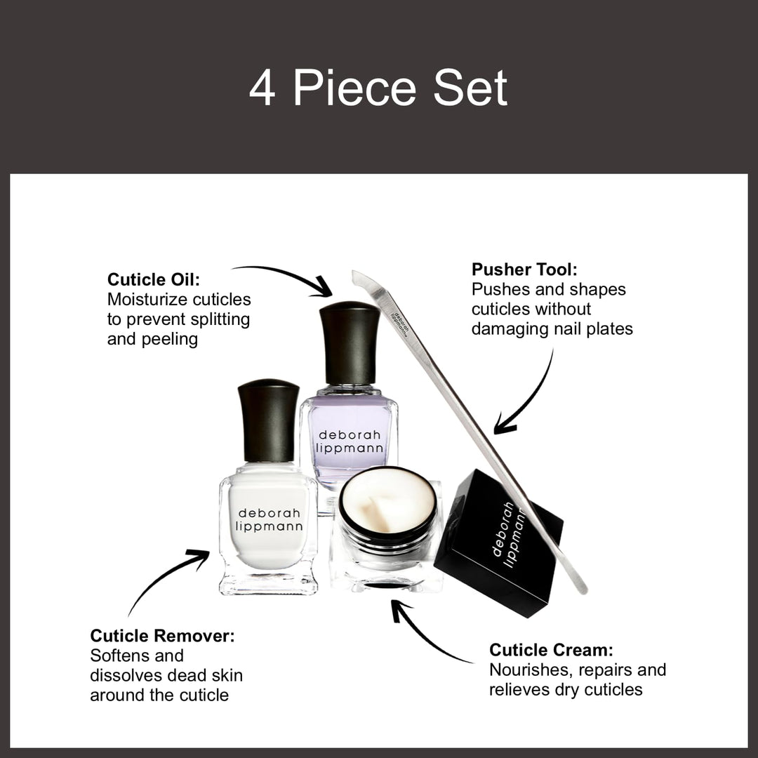 Deborah Lippmann Cuticle Lab Intensive Treatment Therapy Set, 4 Count