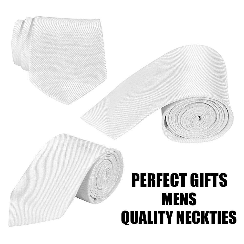 Science Math Physical Chemical Biology Black White Unique Gift Ties for Men Polyester Silk Ties Jacquard Neckties