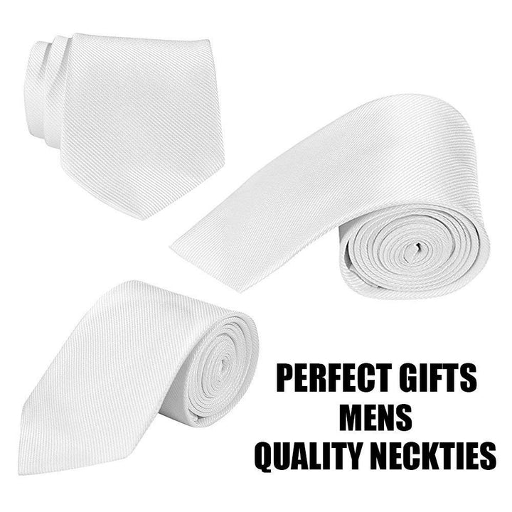 Science Math Physical Chemical Biology Black White Unique Gift Ties for Men Polyester Silk Ties Jacquard Neckties