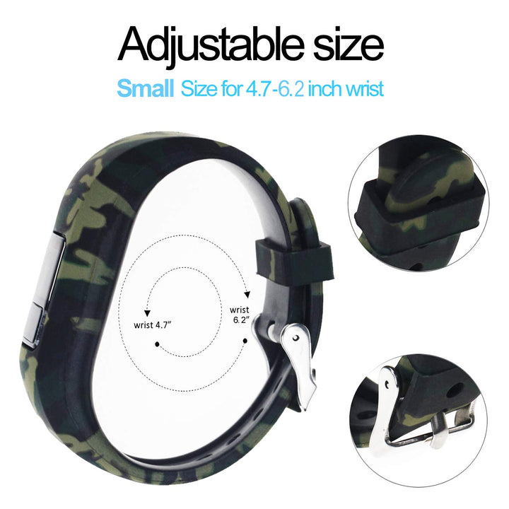 Compatible with Garmin vivofit jr/vivofit jr 2 Replacement Band Colorful Adjustable Wristbands with Secure Watch-Style Clasp Strap for Vivofit jr and Vivofit jr. 2