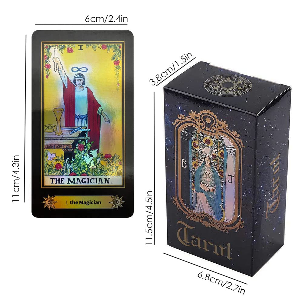 VOVOH Tarot Cards Holographic Tarot Deck for Beginners,