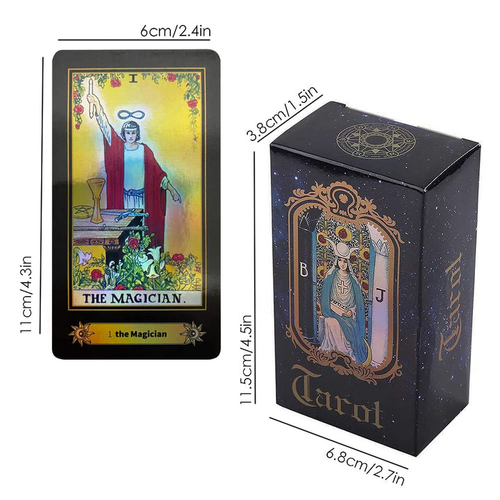 VOVOH Tarot Cards Holographic Tarot Deck for Beginners,