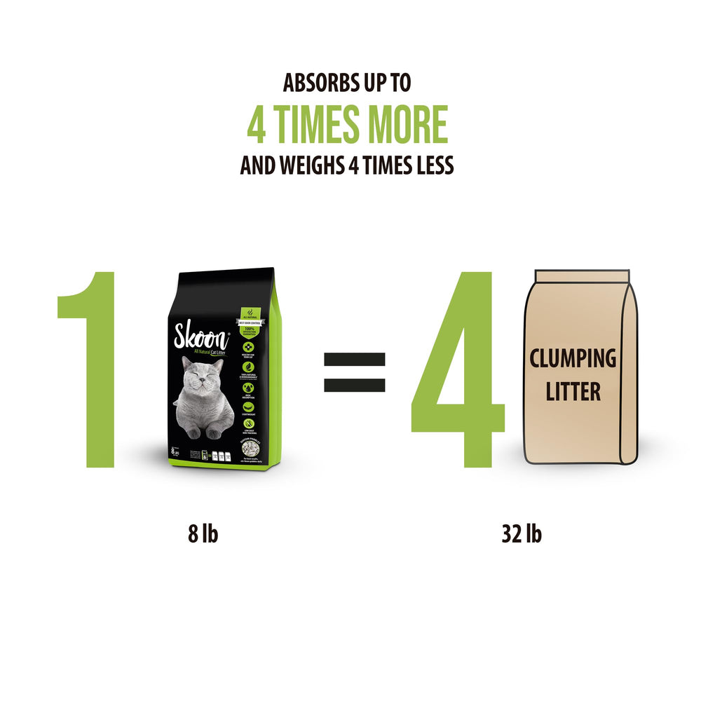 All Natural Cat Litter (1 Bag) - Original - Lightweight, Low Tracking, Non-Clumping Diatom Pebbles Absorb, Lock, and Seal Waste for Best Odor Control