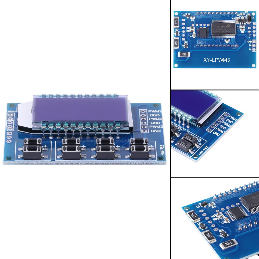 DKARDU 3 Channel PWM Pulse Signal Generator Adjustable 