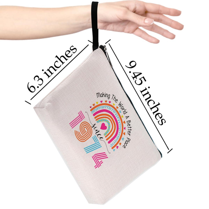 60th Birthday Gifts for Women-Making The World A Better Place Since 1963, 60 Years Old Makeup Bag for Her, Friend, Mom, Sister, Wife, Aunt, Coworker Boss…