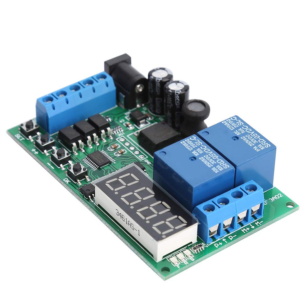 5V - 24V Motor Controller Motor Forward/Reverse Controller Timing Delay Time Cycles Relay Motor Controller Board with LED