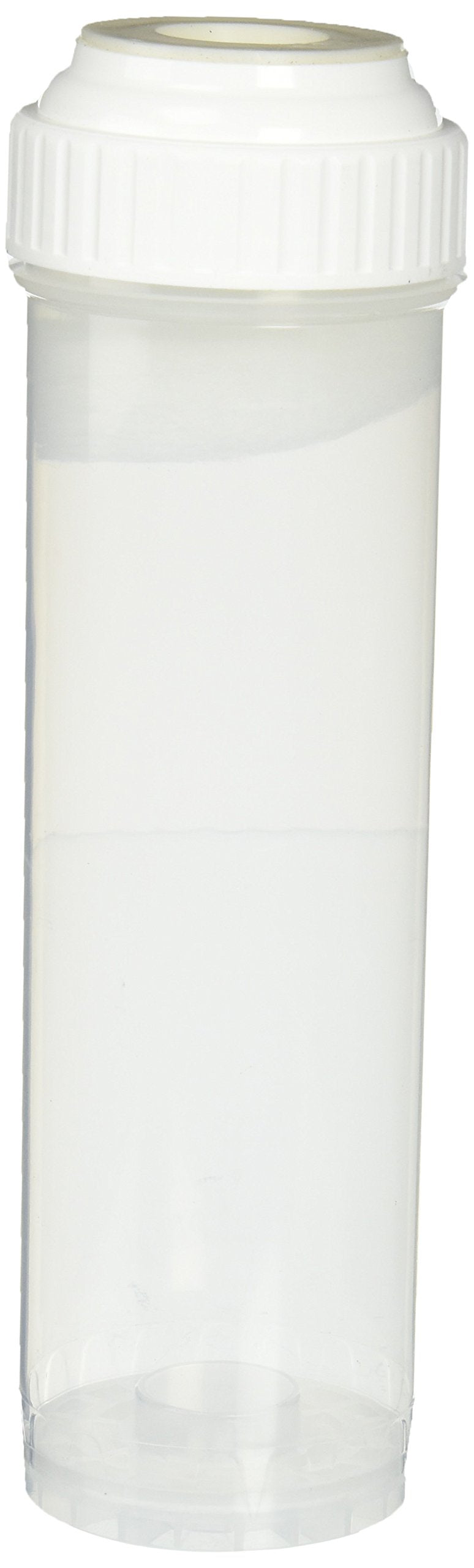EC-2510C Clear Empty Standard Size Water Filter Cartridge, Durable Construction Universal Pre/Post Use 2.5 x 10