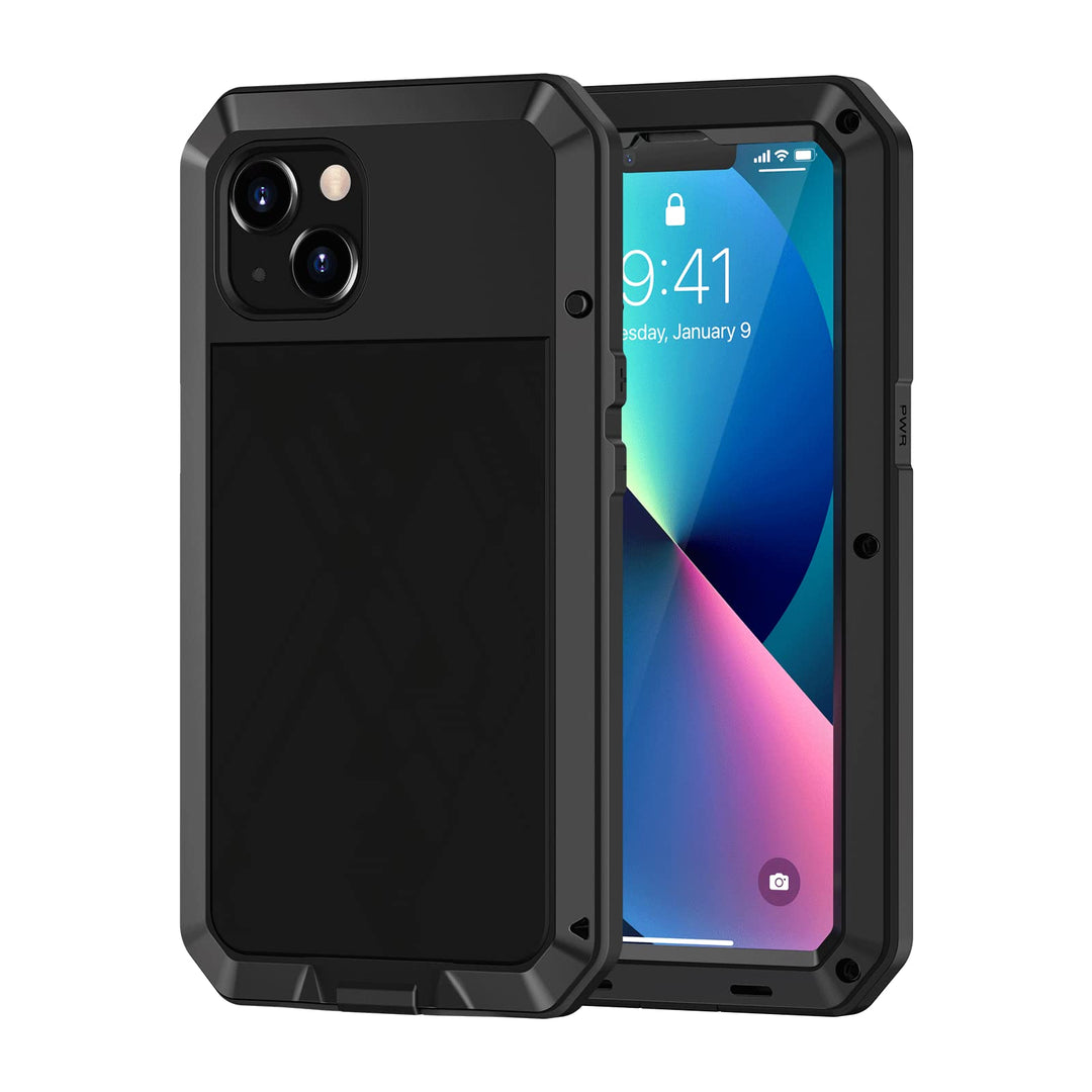 Lanhiem for iPhone 13 Metal Case, Heavy Duty Shockproof